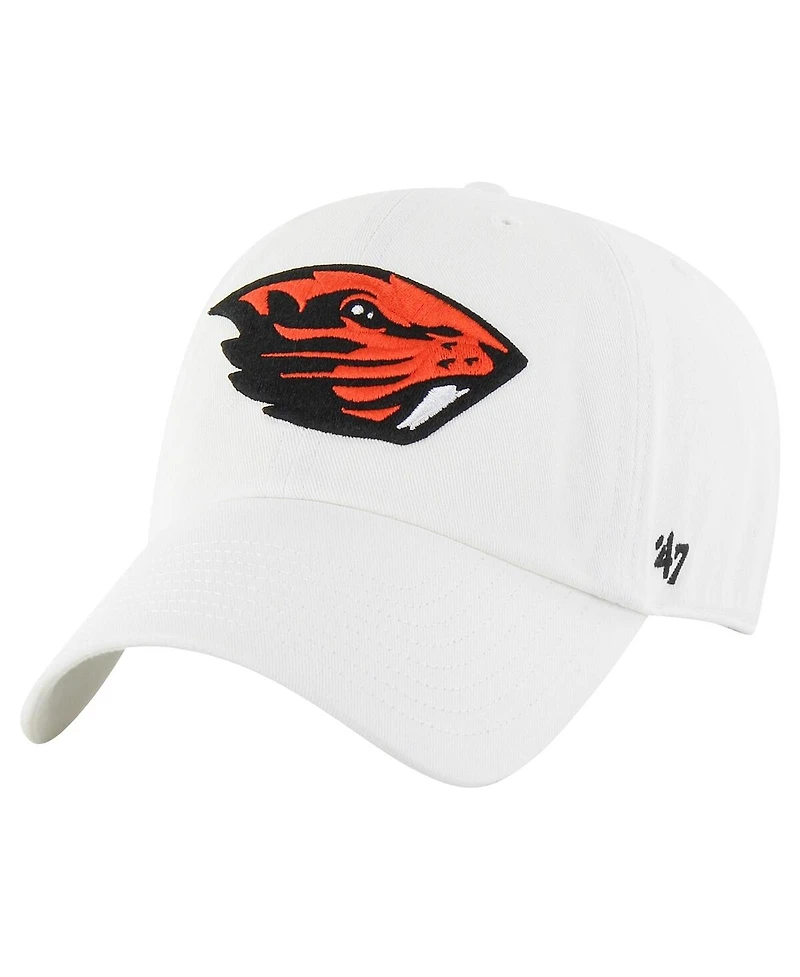 '47 Brand Men's White Oregon State Beavers Clean Up Adjustable Hat