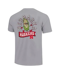 Image One Big Boys and Girls Gray Nebraska Huskers Hyperlocal Comfort Colors T-Shirt