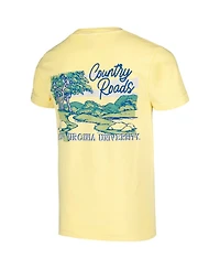Image One Big Boys and Girls Gold West Virginia Mountaineers Hyperlocal Comfort Colors T-Shirt