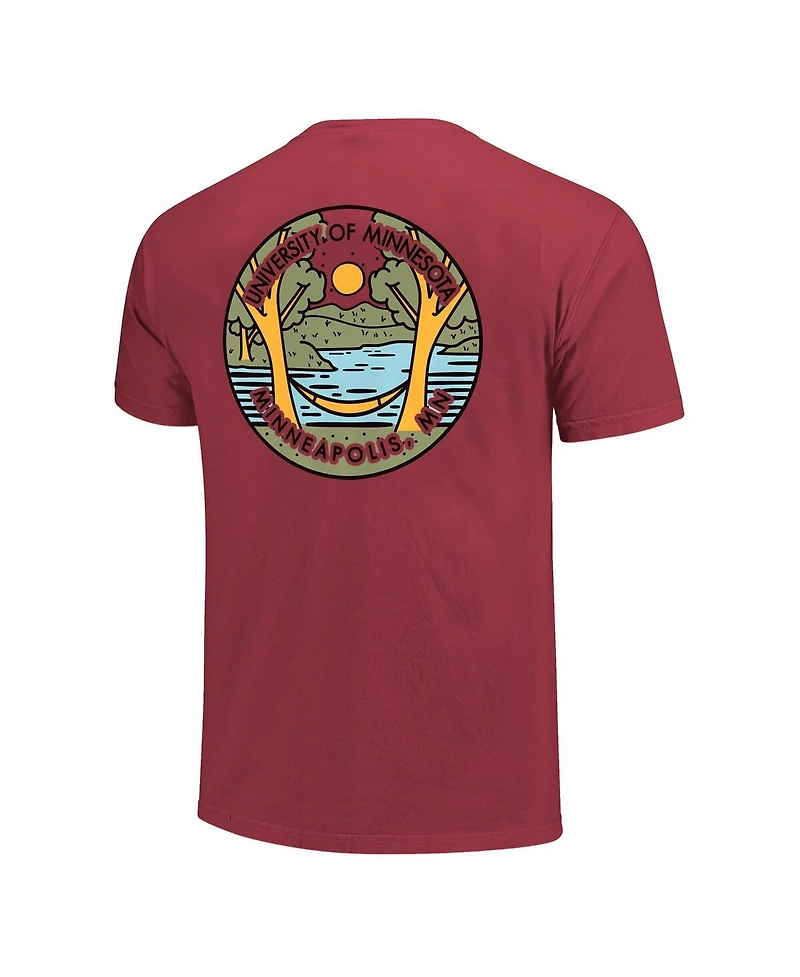 Image One Men's and Women's Maroon Minnesota Golden Gophers Scenic Comfort Colors T-Shirt