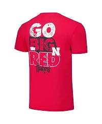 Image One Men's and Women's Scarlet Nebraska Huskers Hyper Local Go Big Red T-Shirt