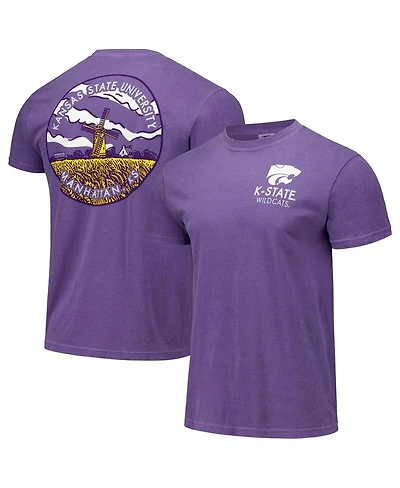 Image One Men's and Women's Purple Kansas State Wildcats Scenic Comfort Colors T-Shirt