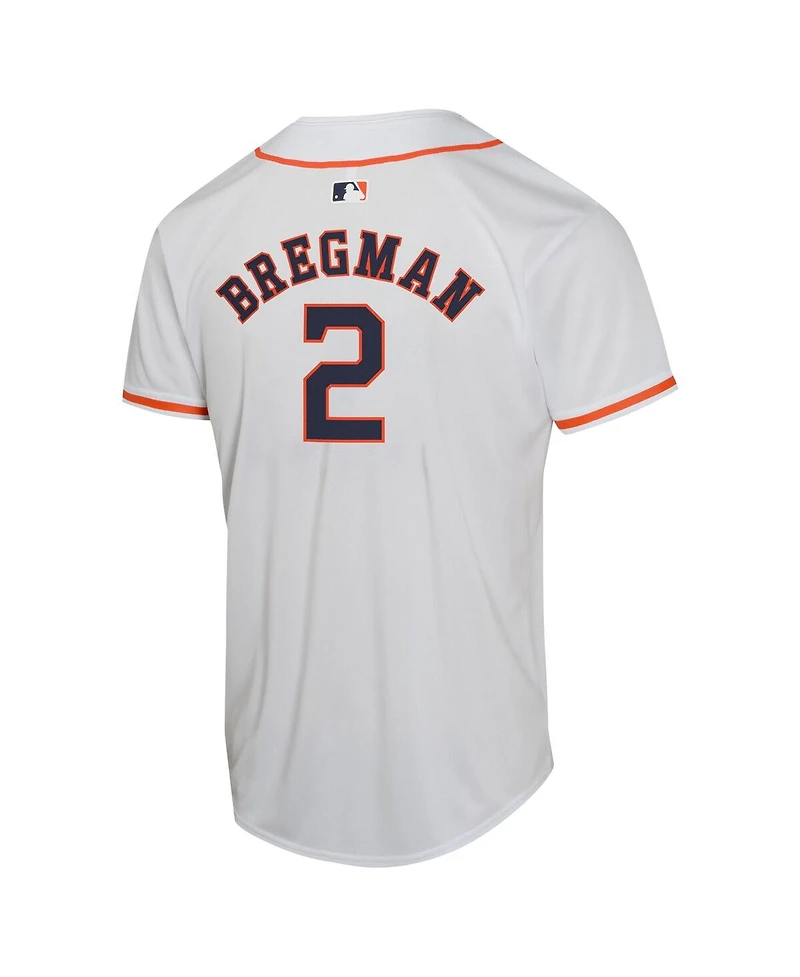 Nike Big Boys and Girls Alex Bregman White Houston Astros Home Game Player Jersey