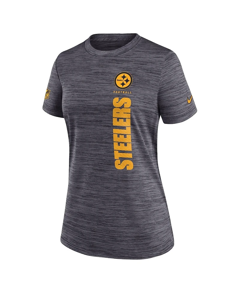 Nike Women's Charcoal Pittsburgh Steelers Velocity Performance T-Shirt