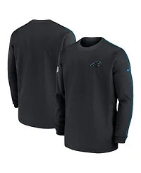 Nike Men's Black Carolina Panthers 2024 Sideline Coaches Long Sleeve Top