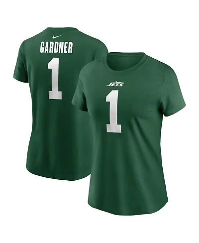 Nike Women's Ahmad Sauce Gardner Legacy Green New York Jets Name Number T-Shirt