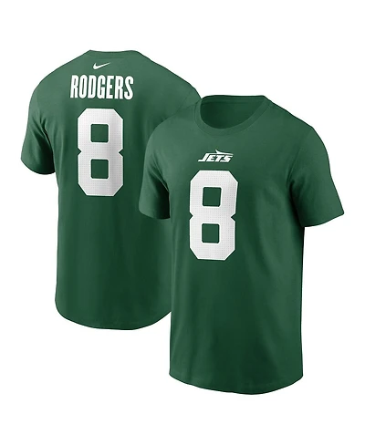 Nike Men's Aaron Rodgers Legacy Green New York Jets Name Number T-Shirt