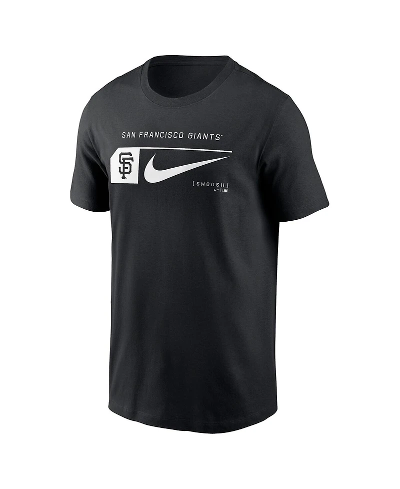 Nike Men's Black San Francisco Giants Fashion Graphic Swoosh T-Shirt