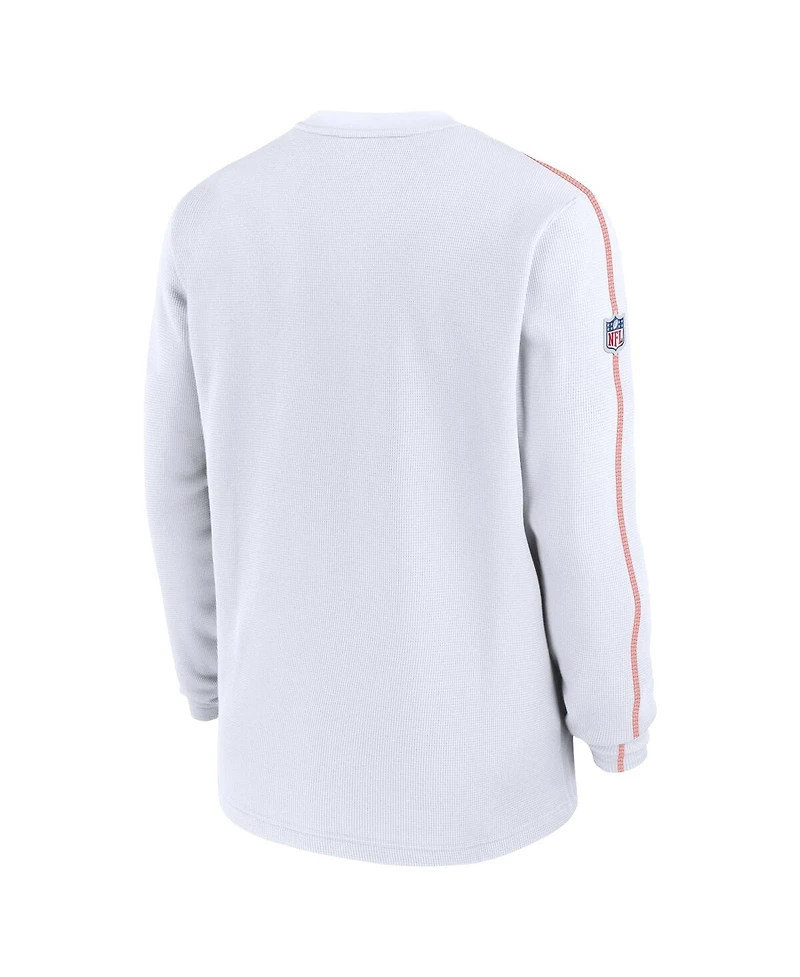 Nike Men's White Cleveland Browns Alternate Logo Coach Long Sleeve T-Shirt