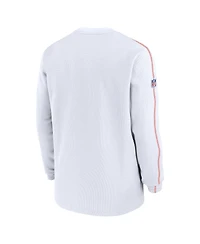 Nike Men's White Cleveland Browns Alternate Logo Coach Long Sleeve T-Shirt