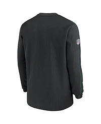 Nike Men's Black Jacksonville Jaguars Throwback Alternate Logo Coach Long Sleeve Top