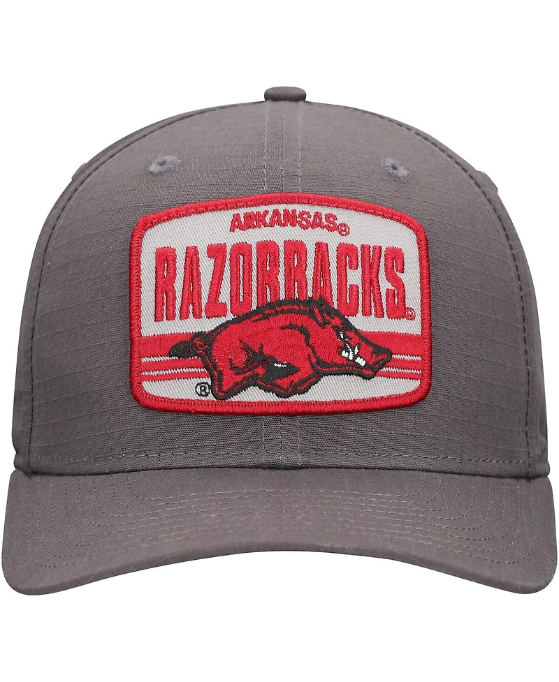 New Era Men's Charcoal Arkansas Razorbacks Team Elevated 9SEVENTY Adjustable Hat
