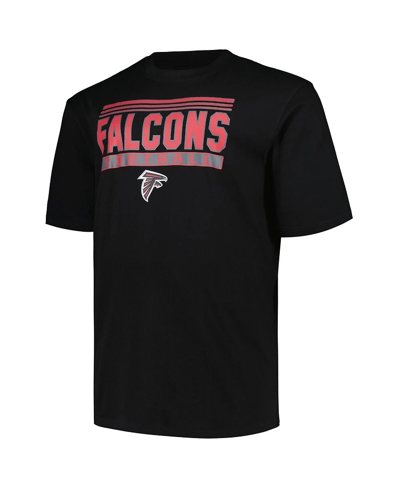 Fanatics Men's Black Atlanta Falcons Big Tall Pop T-Shirt