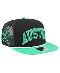 New Era Men's Black Austin Fc Throwback Golfer Snapback Hat