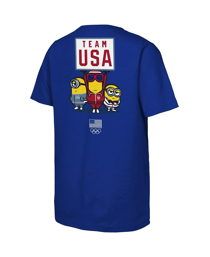 Outerstuff Big Boys and Girls Royal Team Usa Minions T-Shirt