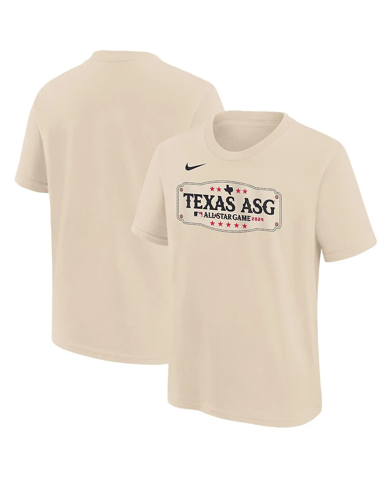 Nike Big Boys and Girls Cream 2024 Mlb All-Star Game Graphic T-Shirt