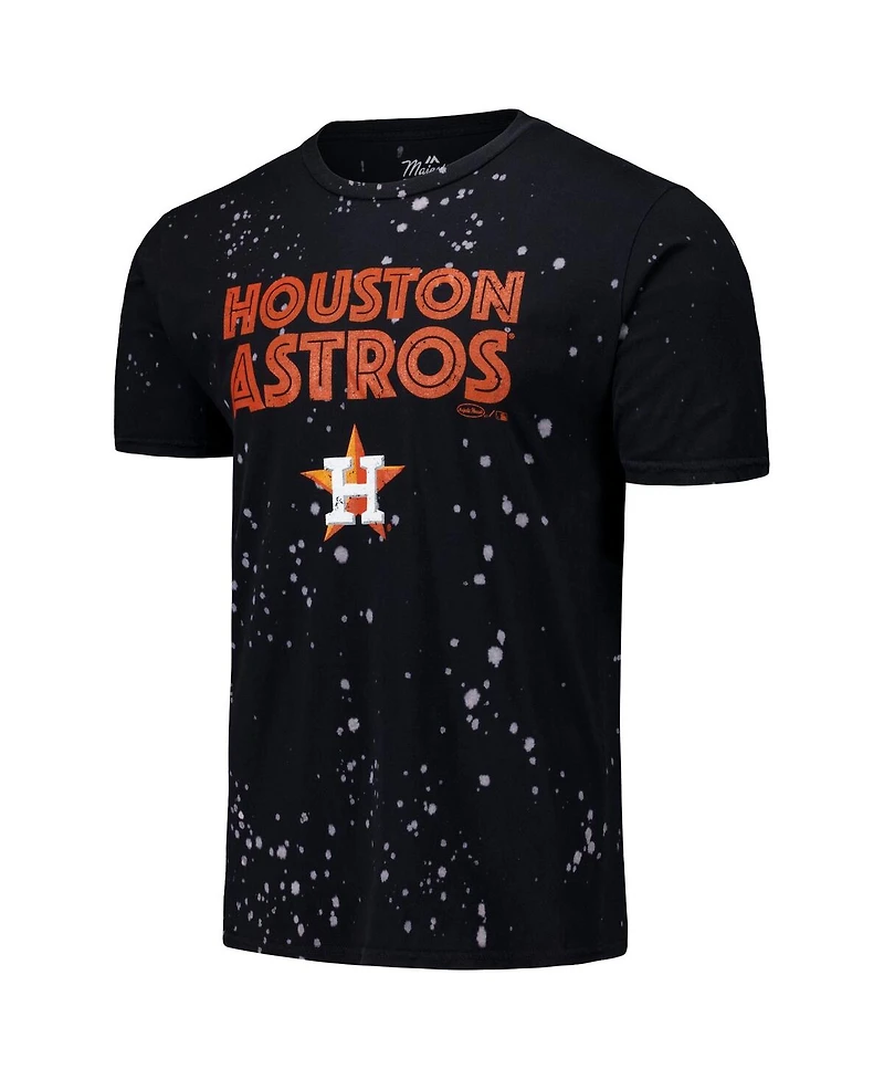 Majestic Men's Black/White Houston Astros Splatter T-Shirt