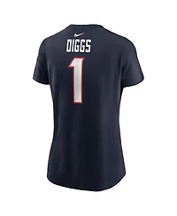 Nike Women's Stefon Diggs Navy Houston Texans Player Name Number T-Shirt