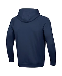 Under Armour Men's Navy Notre Dame Fighting Irish 2024 Sideline Wordmark Rival Pullover Hoodie