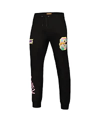 Freeze Max Men's Black Rugrats Fleece Jogger Pants