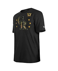 New Era Men's Black Colorado Rockies 2024-Armed Forces Day T-Shirt
