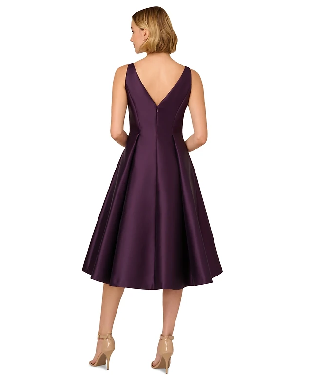 Adrianna Papell Boat-Neck A-Line Dress | Arden Fair Adrianna Papell Boat-Neck A-Line Dress | Arden Fair
