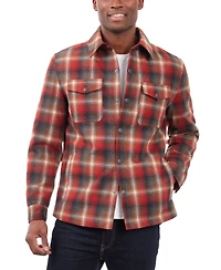 Lucky Brand Men's Quilted Wool Shirt Jacket