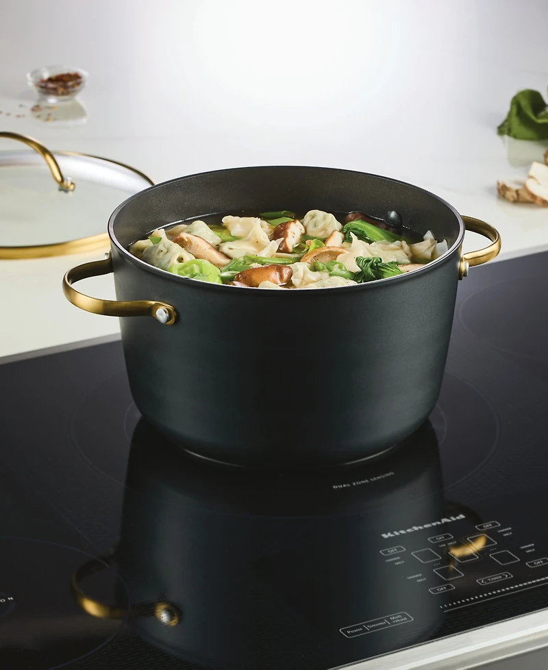 Farberware Forged Induction Ceramic Nonstick Stockpot with Lid, 6 Quart