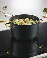 Farberware Forged Induction Ceramic Nonstick Stockpot with Lid, 6 Quart