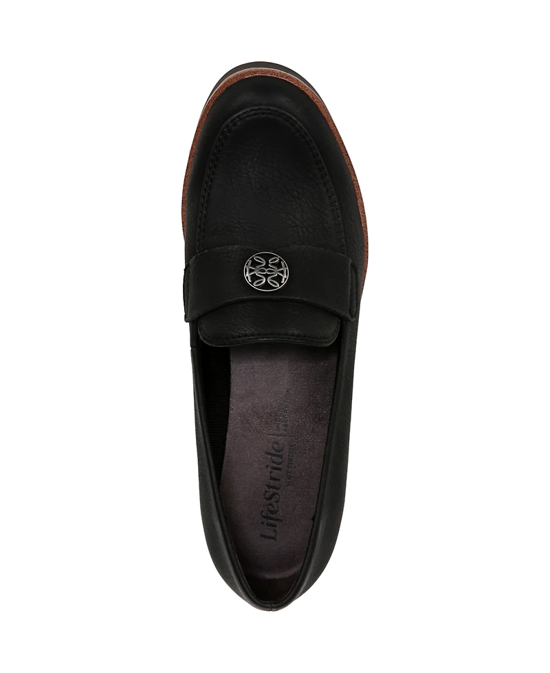 LifeStride Women's Zed Wedge Slip On Loafers