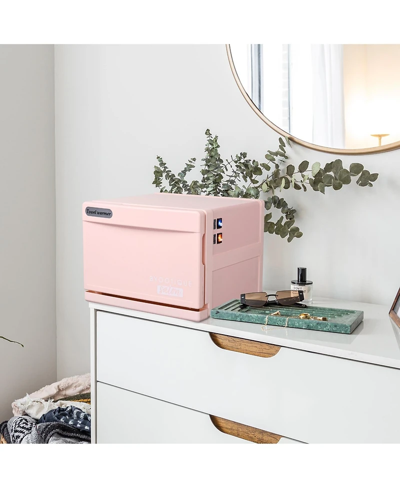 Yescom Byootique 8L Pink Towel Warmer Cabinet with Uv Sterilizer