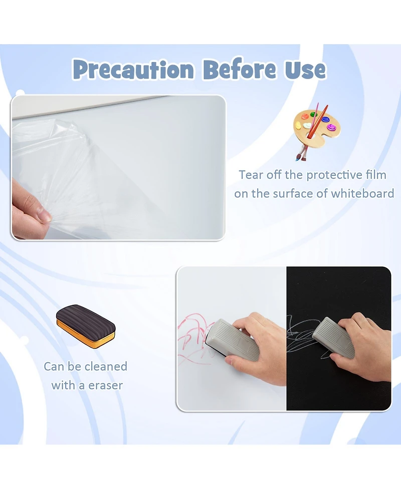 Skonyon 3-in-1 Double-Sided Storage Art Easel