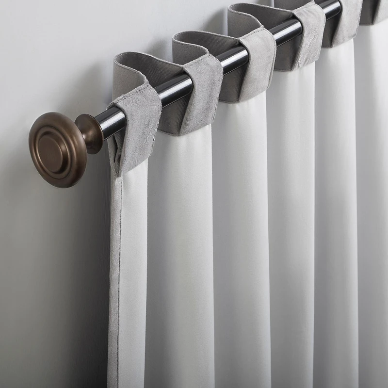 Amherst Velvet Noise Reducing Thermal Extreme 100% Blackout Back Tab Curtain Panel