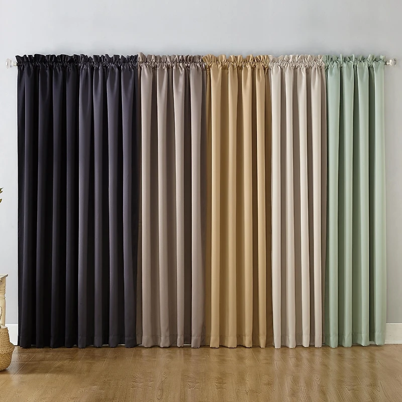 Oslo Theater Grade Extreme 100% Blackout Rod Pocket Curtain Panel
