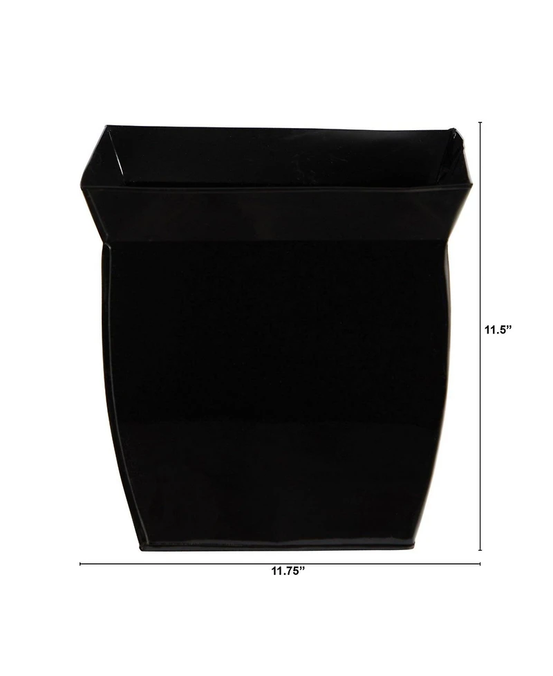 Slickblue 11.75" Fluted Metal Square Planter