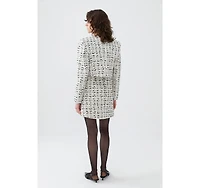 Nocturne Women's Tweed Mini Skirt