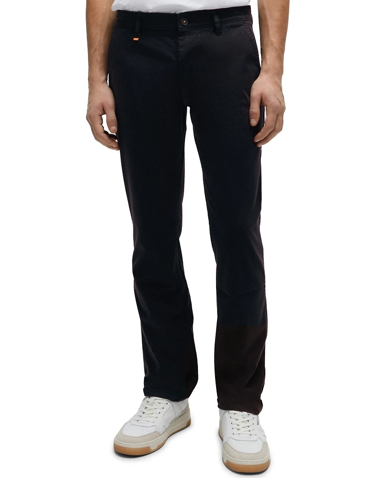 Boss by Hugo Boss Men's Stretch-Cotton Satin Slim-Fit Trousers