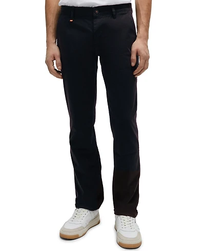 Boss by Hugo Boss Men's Stretch-Cotton Satin Slim-Fit Trousers
