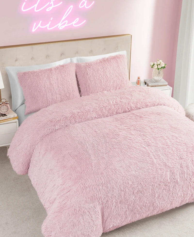 Juicy Couture Shaggy Faux Fur -Pc. Comforter Set