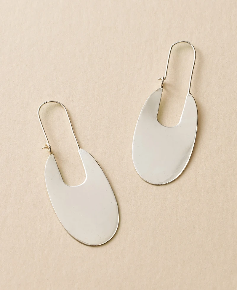 Matr Boomie Bhavani Elongated Hoop Earrings