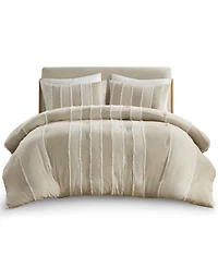 Ink+Ivy Striped Shay 3-Pc. Comforter Set, King/California King