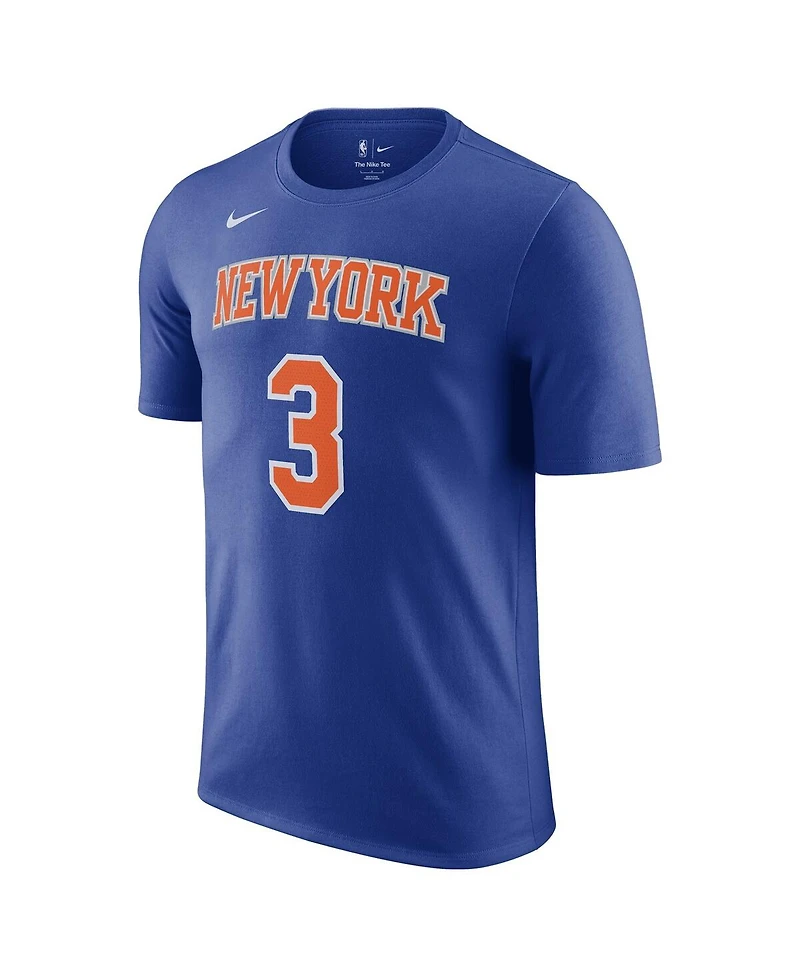 Nike Men's Josh Hart Blue New York Knicks Icon Edition Name Number T-Shirt