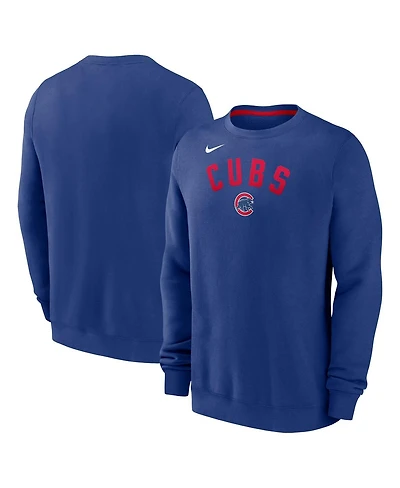 Nike Men's Royal Chicago Cubs Classic Fleece Performance Pullover Sweatshirt