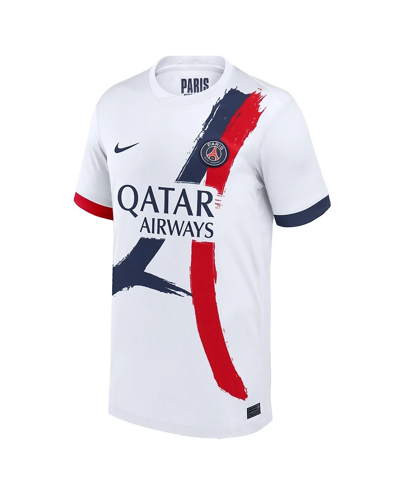 Nike Big Boys and Girls White Paris Saint-Germain 2024/25 Away Replica Jersey