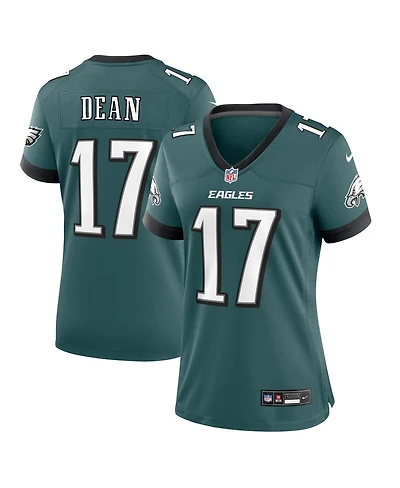 Nike Women's Nakobe Dean Midnight Green Philadelphia Eagles Team Game Jersey