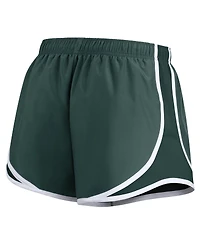 Nike Women's Green Michigan State Spartans Primetime Tempo Performance Shorts