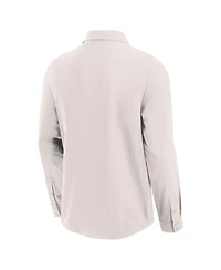 Fanatics Men's Cream Cincinnati Bengals Front Office Long Sleeve Button-Up Shirt