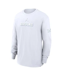 Jordan Men's White Ucla Bruins 2-Hit Statement Max9 Long Sleeve T-Shirt