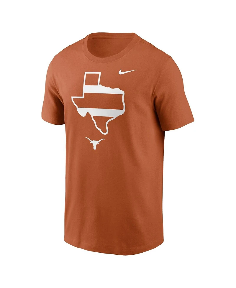 Nike Men's Texas Orange Texas Longhorns Campus State Shape T-Shirt