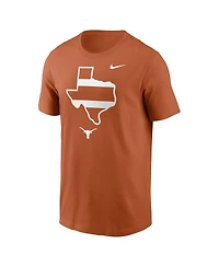 Nike Men's Texas Orange Texas Longhorns Campus State Shape T-Shirt